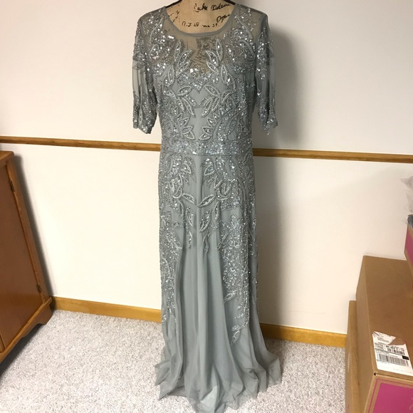Adrianna Papell sequin gown